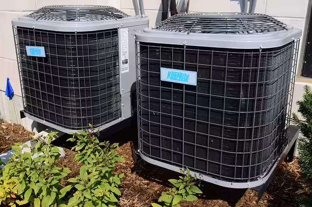 Two HVAC units outdoors